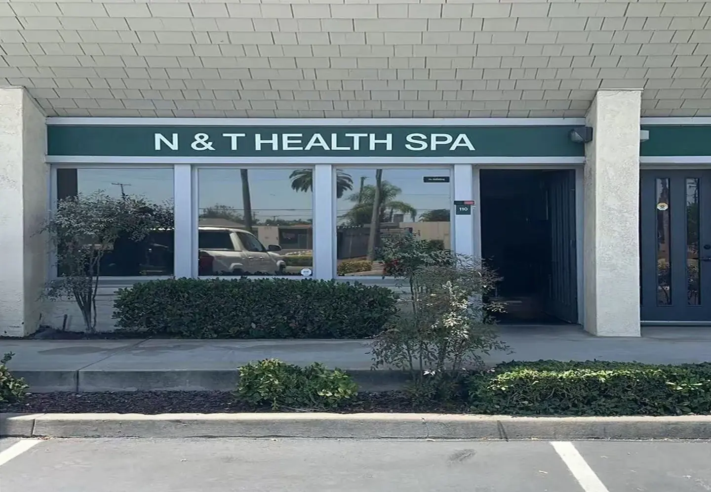 Storefront of N&T Health & Wellness Spa in Orange CA on W Chapman Ave